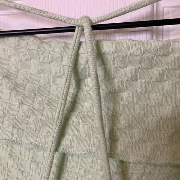 NWOT FREE PEOPLE BEACH OPEN BACK LIGHT LIME GREEN COVER UP DRESS. SIZE LARGE - Picture 6 of 9